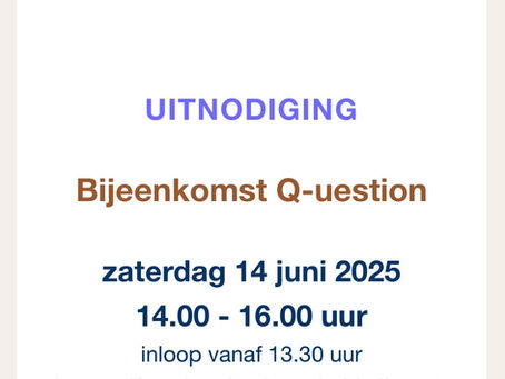 Lezing bij Stichting Q-uestion, 14 juni 2025