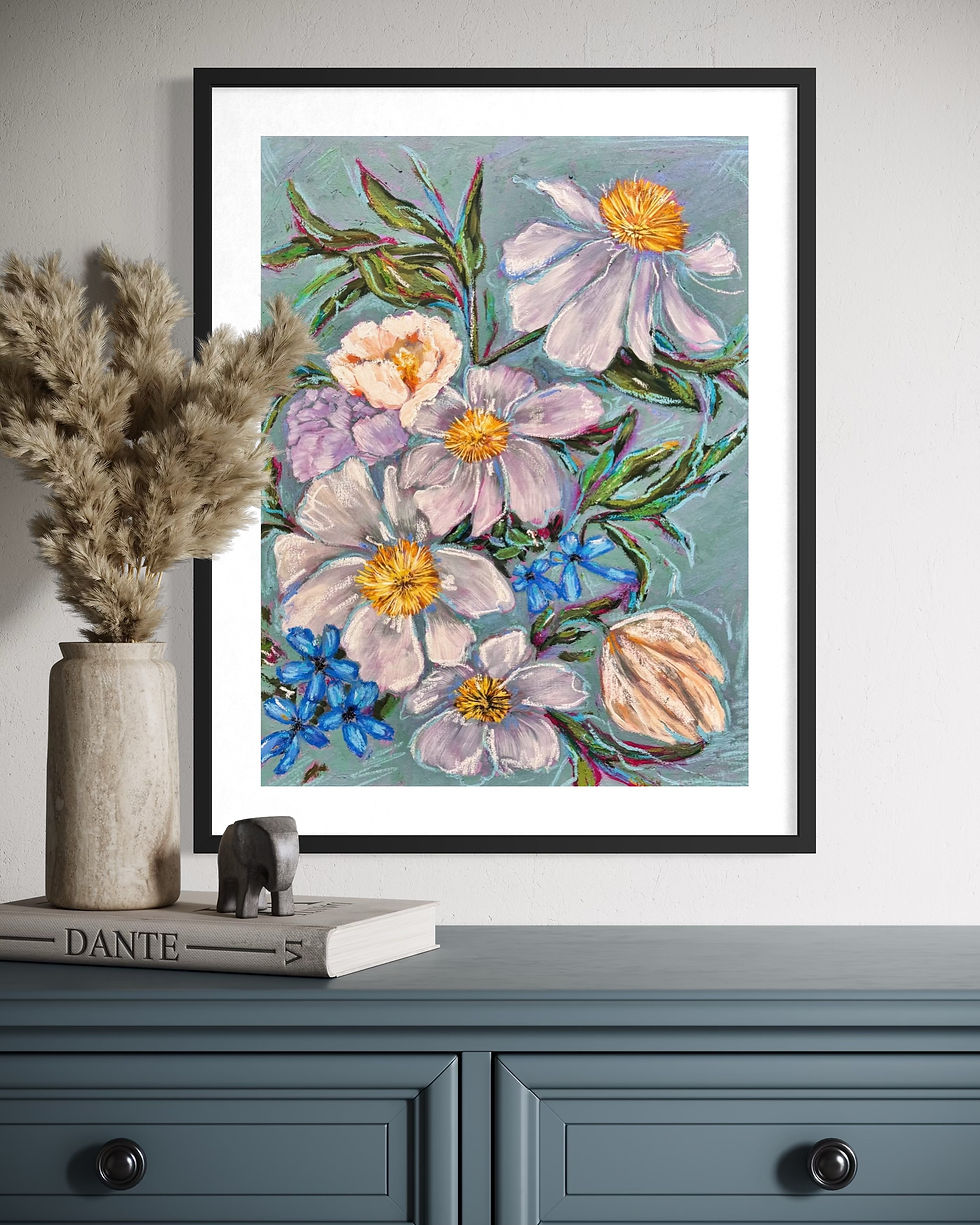 Vibrant floral artwork from Excellent Aesthetics Art