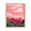 Thumbnail: Framed Hot Pink Mountain Range Art Print