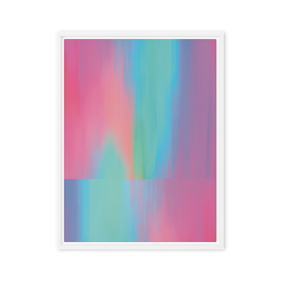 Thumbnail: Abstract Gradient Framed Canvas Art