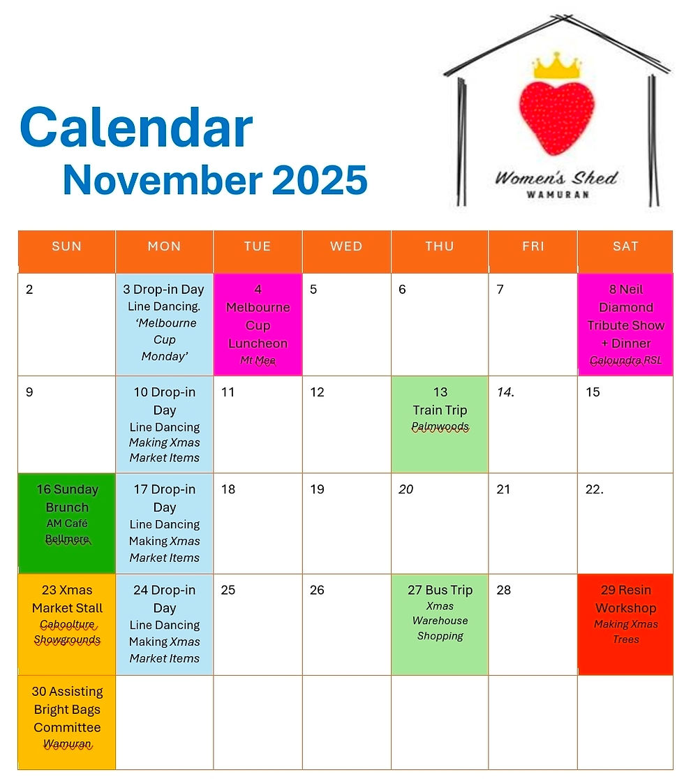 NOVEMBER CALENDAR