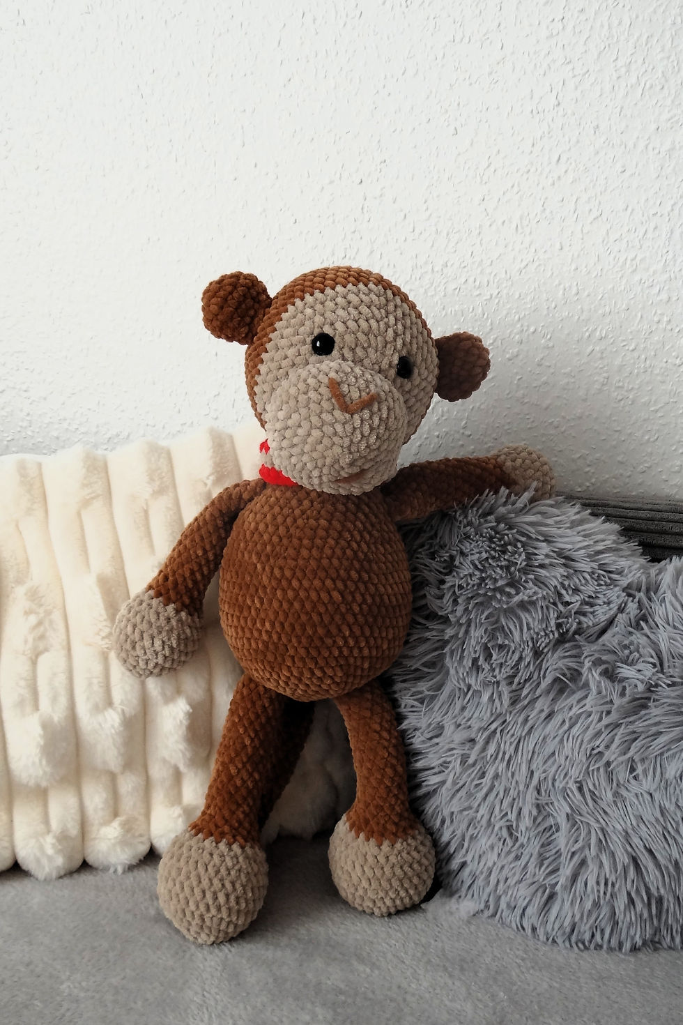 gehäkelter Plüschaffe (Kuscheltier)