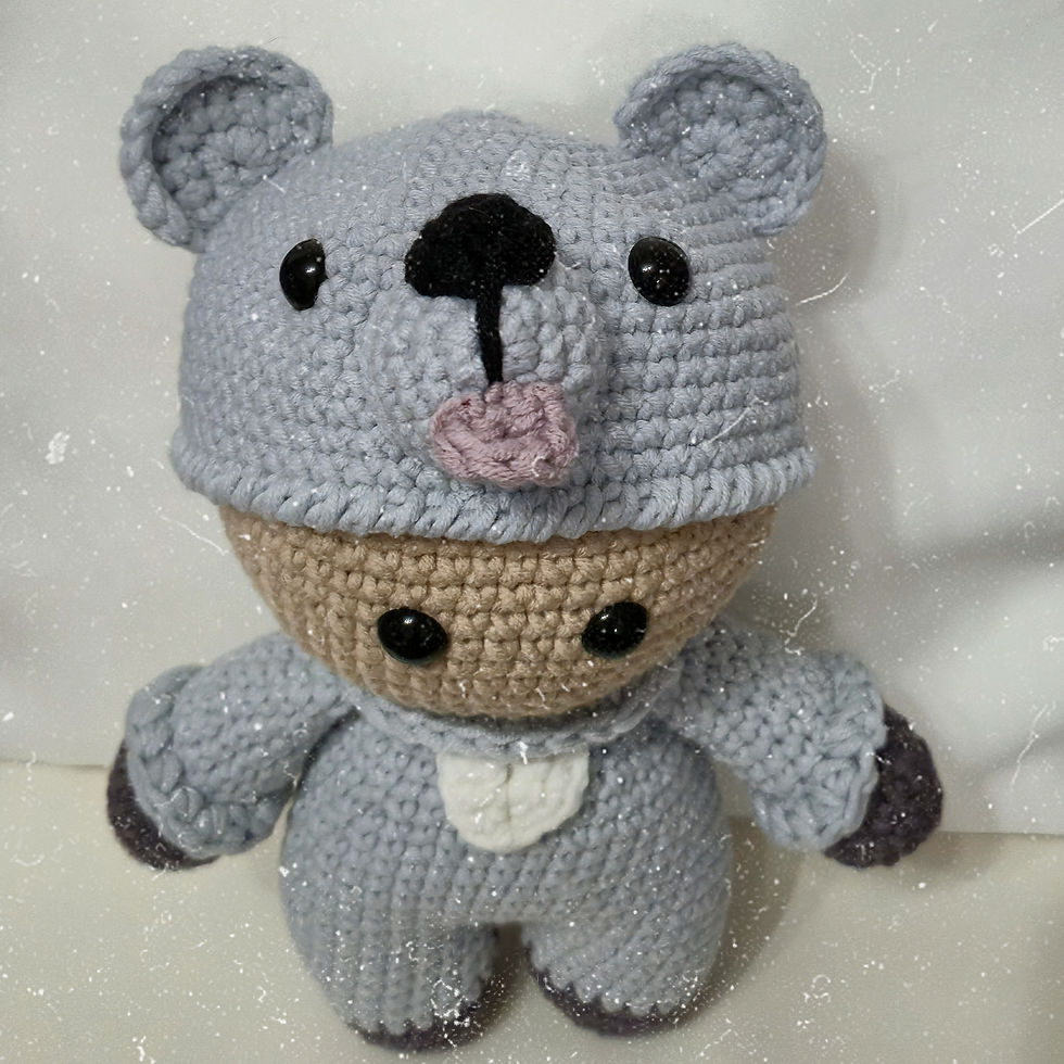 gehäkelte Wolfspuppe (Kuscheltier)