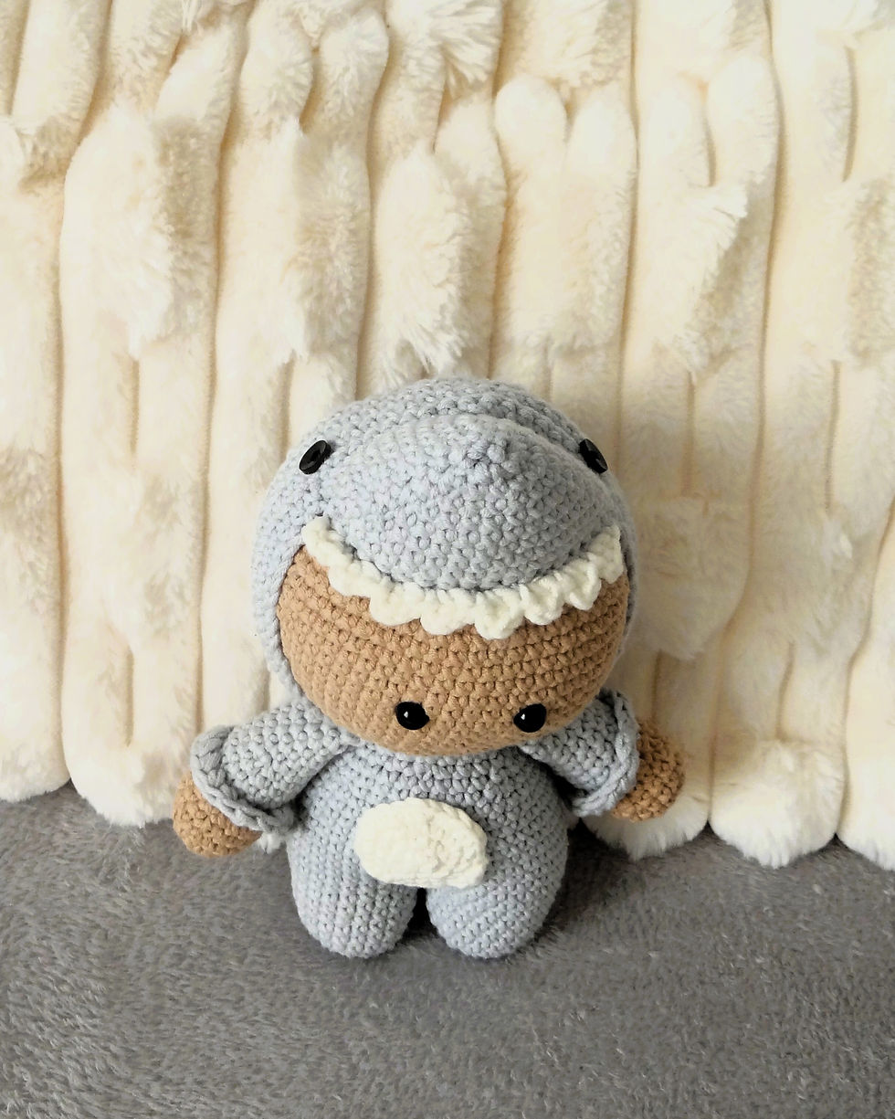 gehäkelter Hai (Haipuppe - Amigurumi)