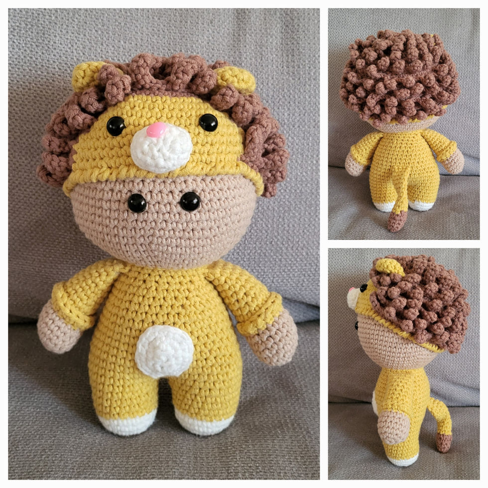 Löwe gehäkelt, King-Cotton von Gründl