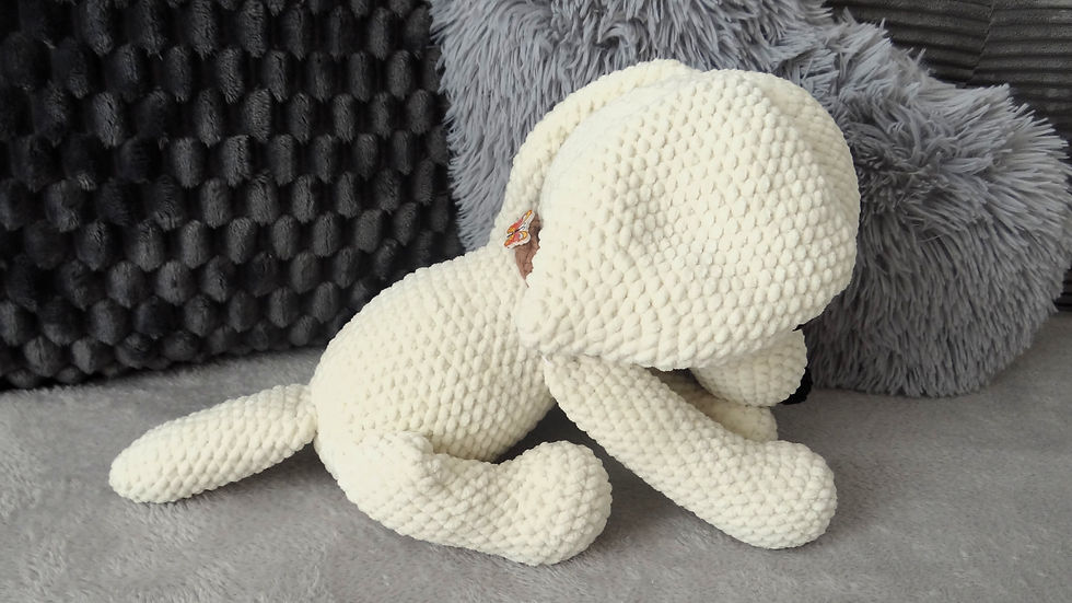 gehäkelter Plüschhund (Kuscheltier)