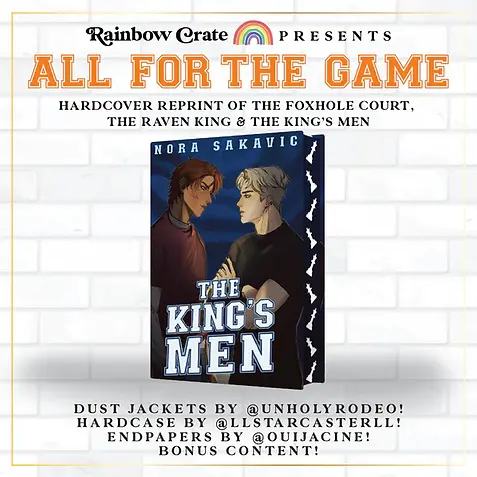 The King's Men All for the Game Nora Sakavic Rainbow Crate