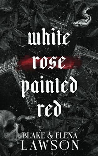 White Rose Painted Red