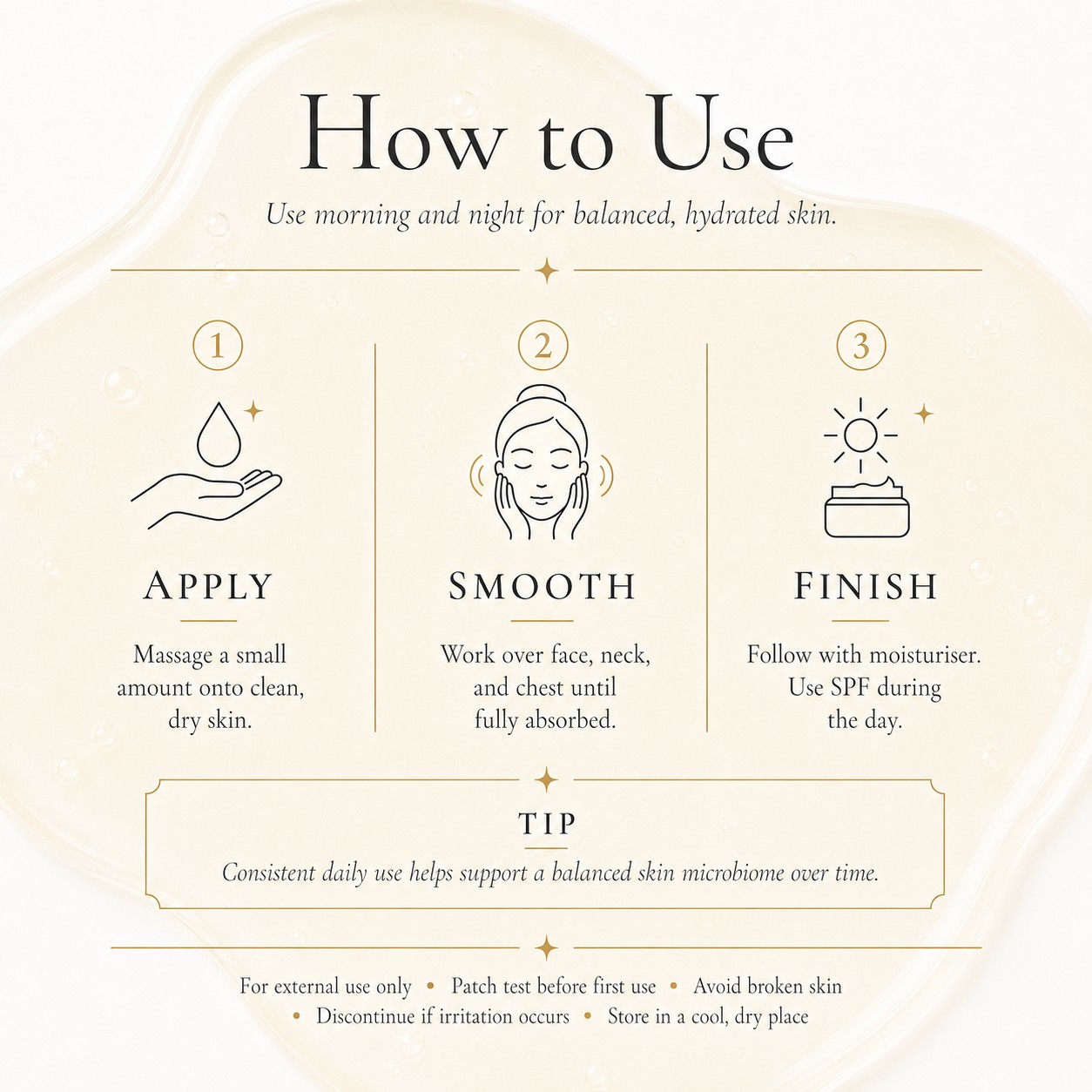 How to use Beauty of Balance serum