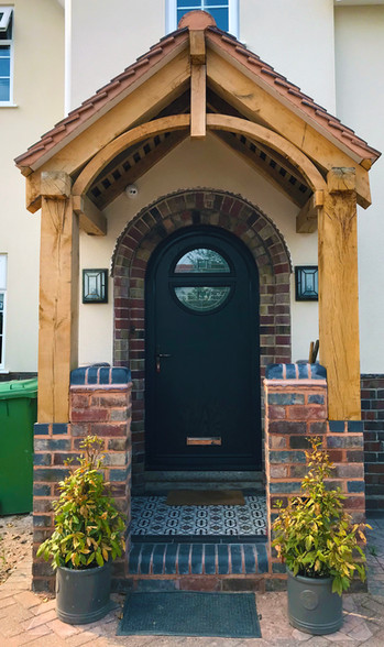 Bespoke Oak Porch Design Sutton Coldfield West Midlands Interior Design, London. Kyle Broughton-Frew KBF Interior Design