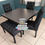 Miniatura: Comedor Torres 3 sillas+ banca negro 