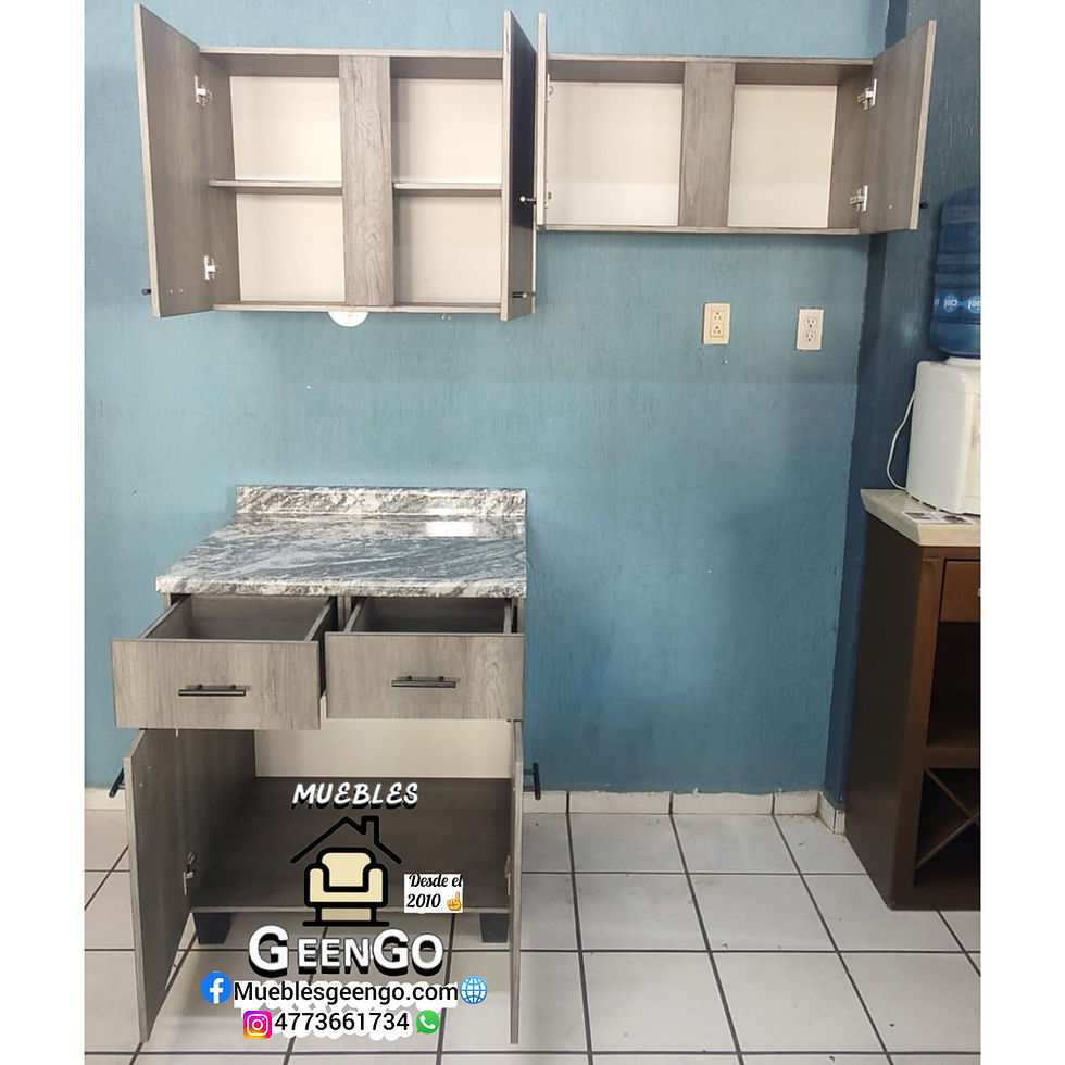 Miniatura: Cocina de 1.60 gris sin tarja