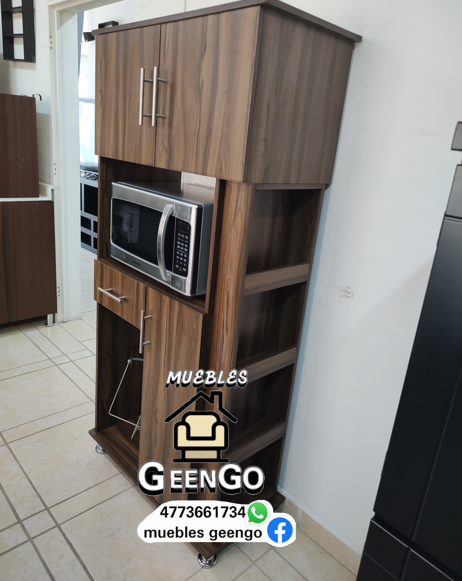 Alacena auxiliar nogal 