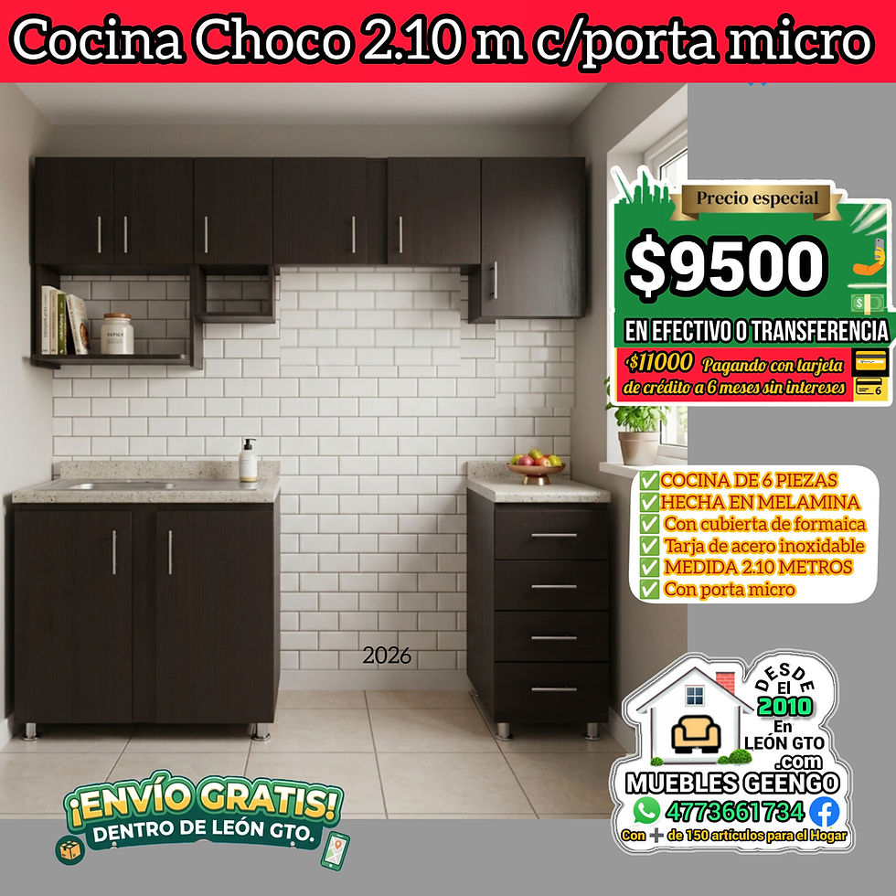 Miniatura: Cocina Apolinar choco 2.10