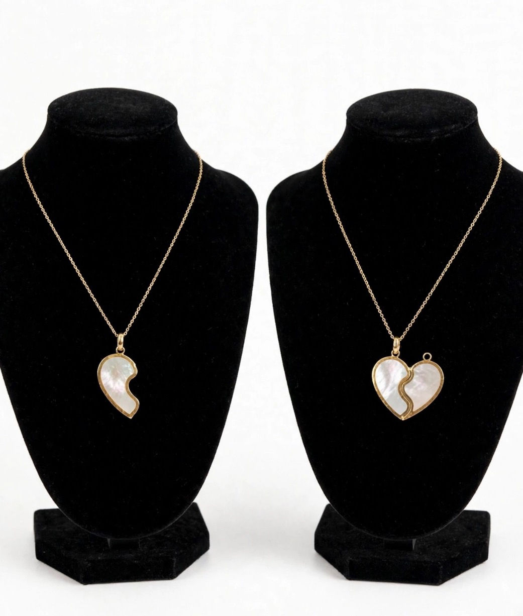 Beautiful gold heart pendant 