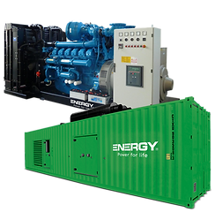 Industrial generator sets from 2,000 to 3,750 kVA: maximum power and reliability, ideal for large industrial plants and strategic infrastructure, with customizable options.