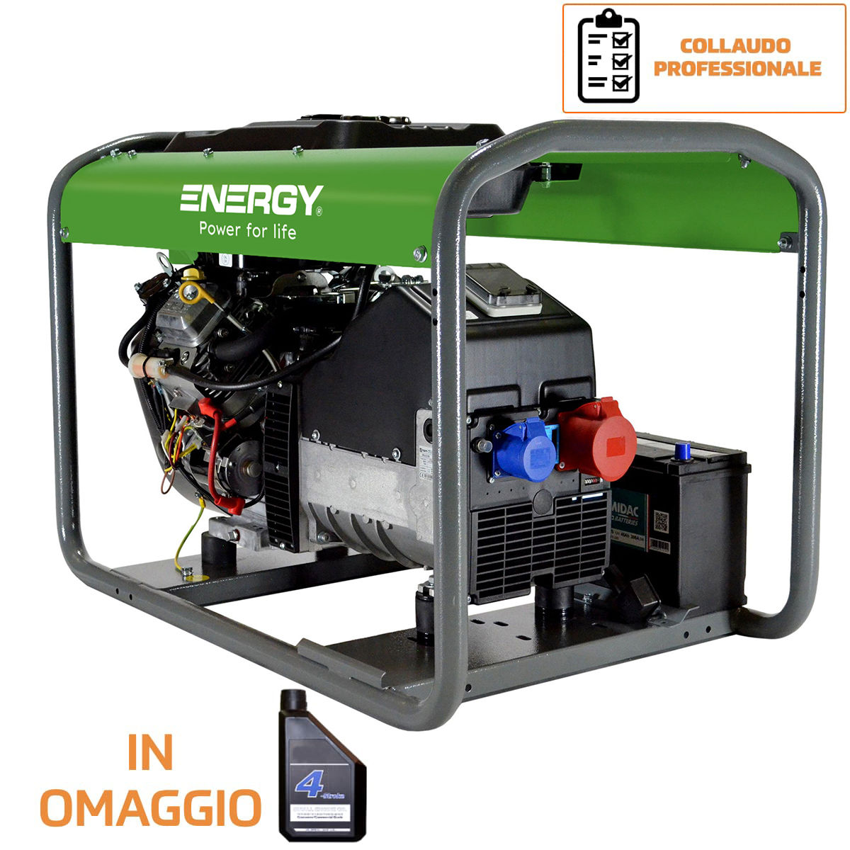 Generatore di corrente benzina Energy EY-16TBE - Trifase - 12,8 kW - AVR