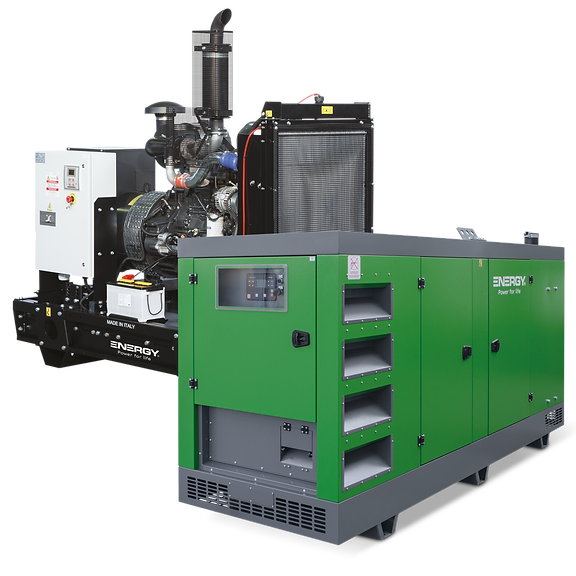Włoskie przemysłowe agregaty prądotwórcze. 170kVA Seria Industrial EY-150F