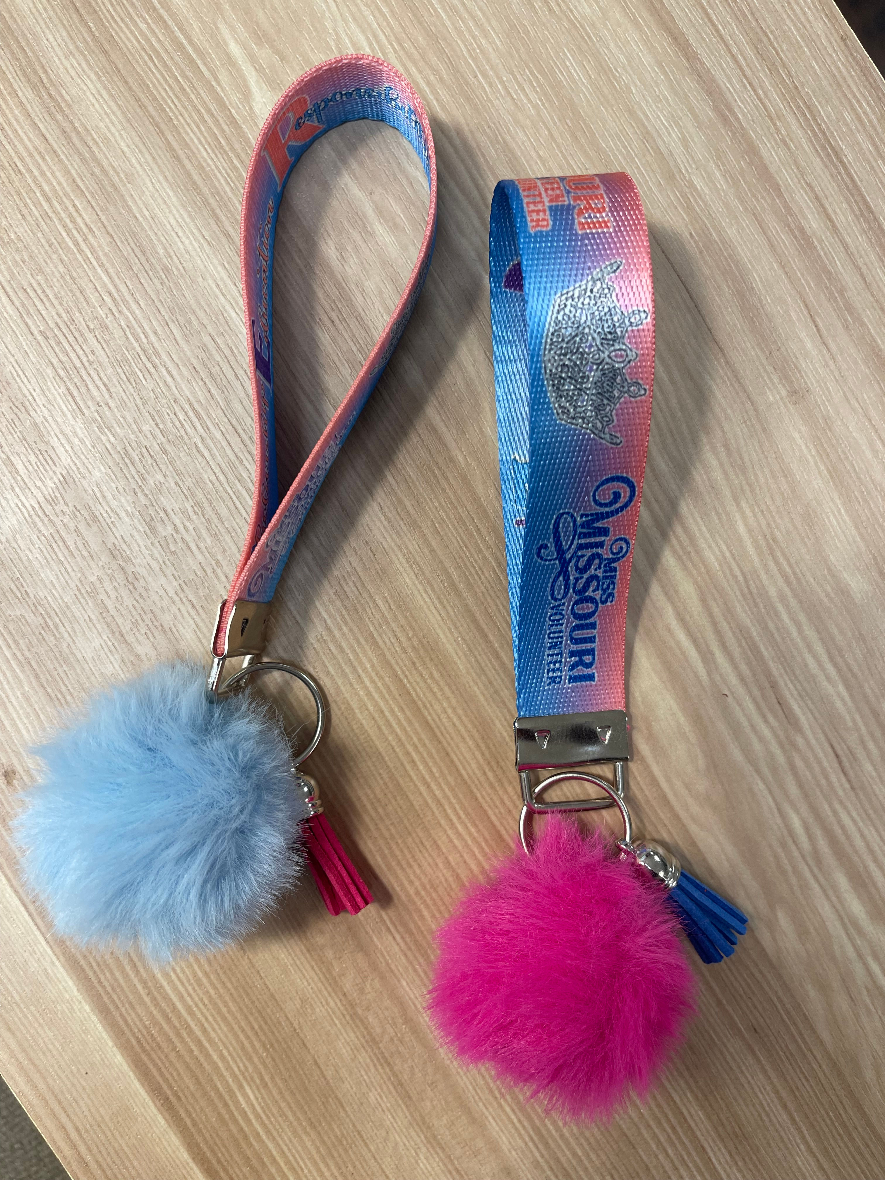 Volunteer Custom Puffball Key Lanyards