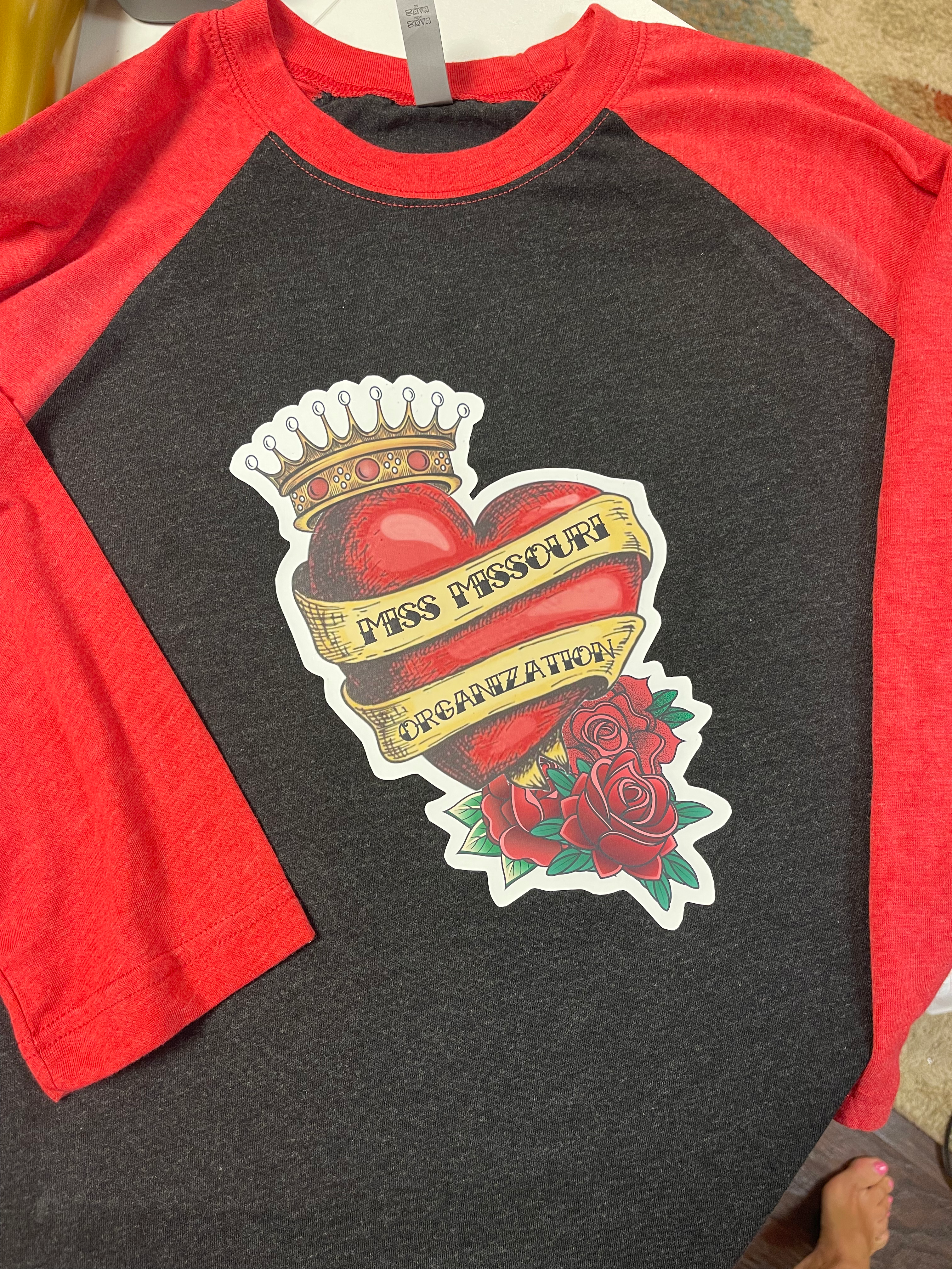 "MMO Has My Heart" Raglan Tee
