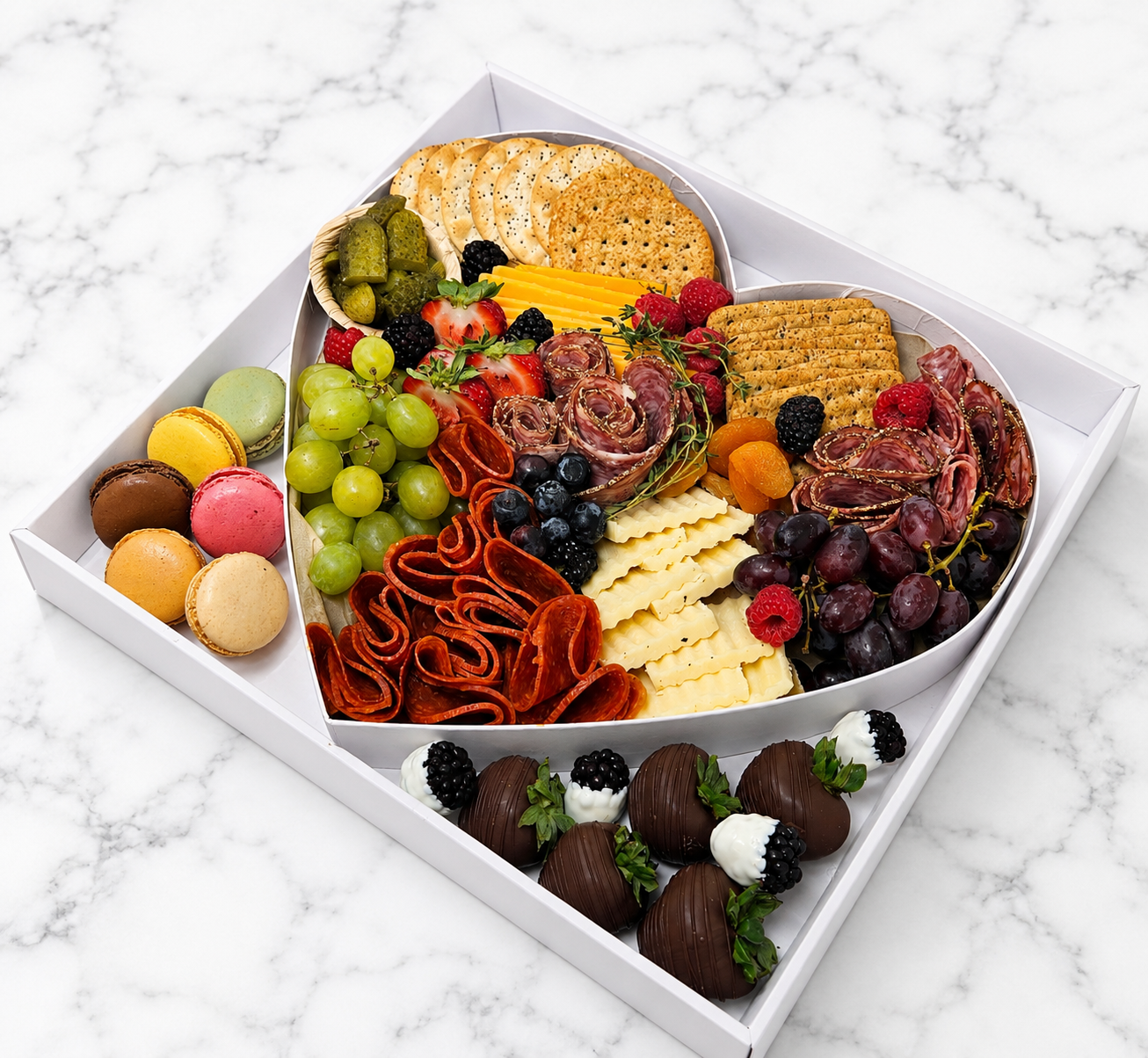 Heart Charcuterie Board