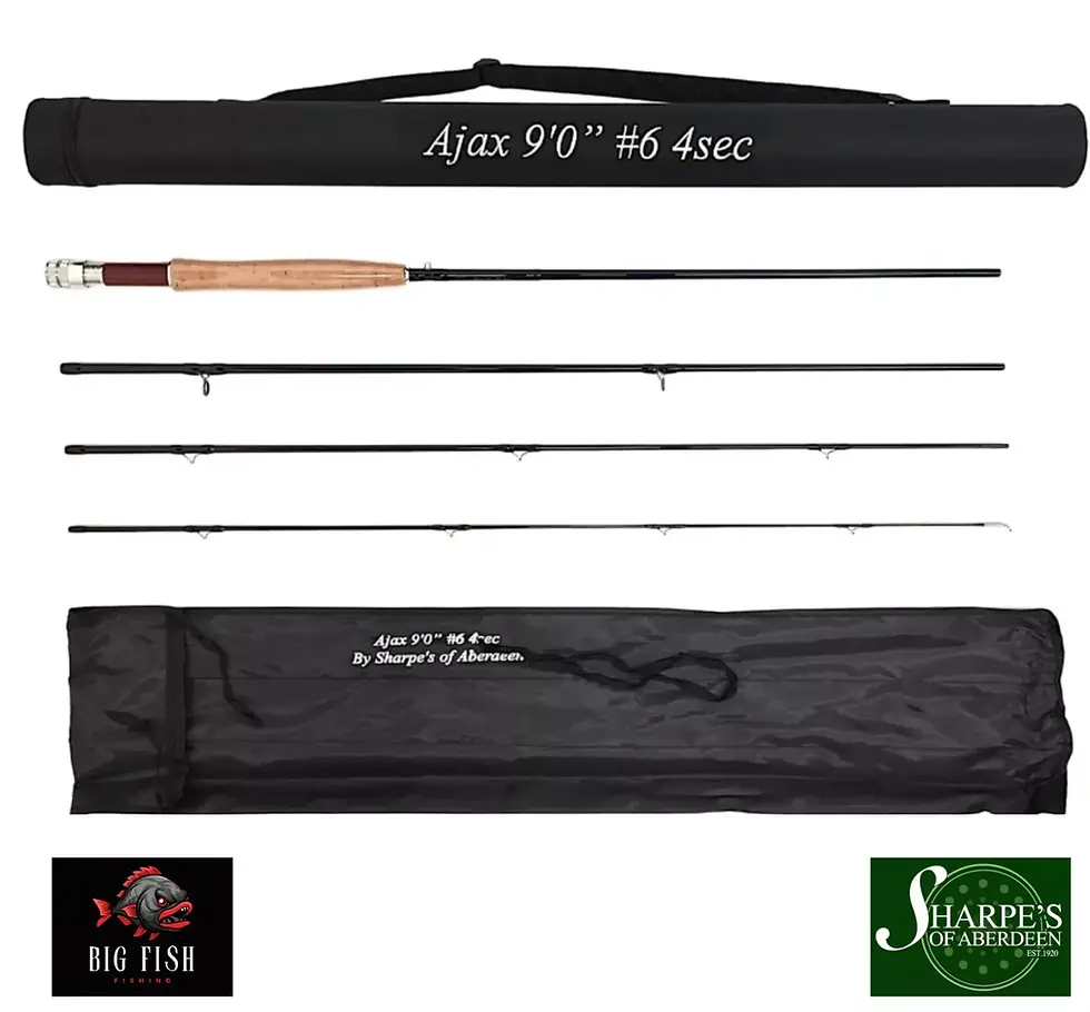 The Sharpes of Aberdeen Ajax range of fly fishing rods offer unrivalled quality vs cost