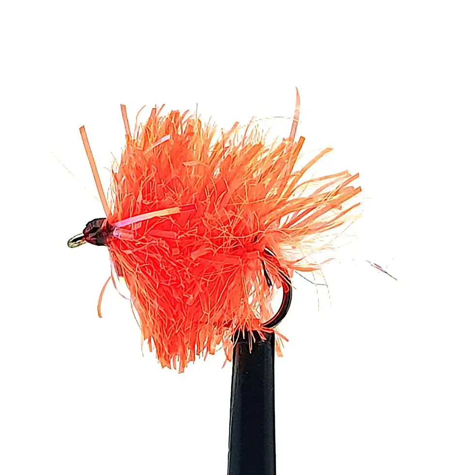 Hot Orange Blob Trout Fly