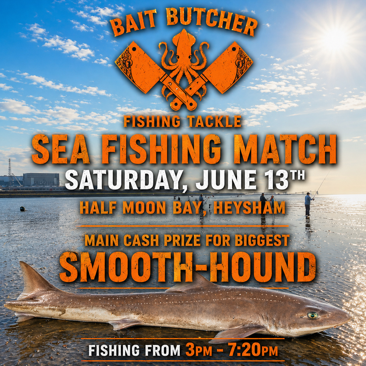 Smooth hound match at Heysham