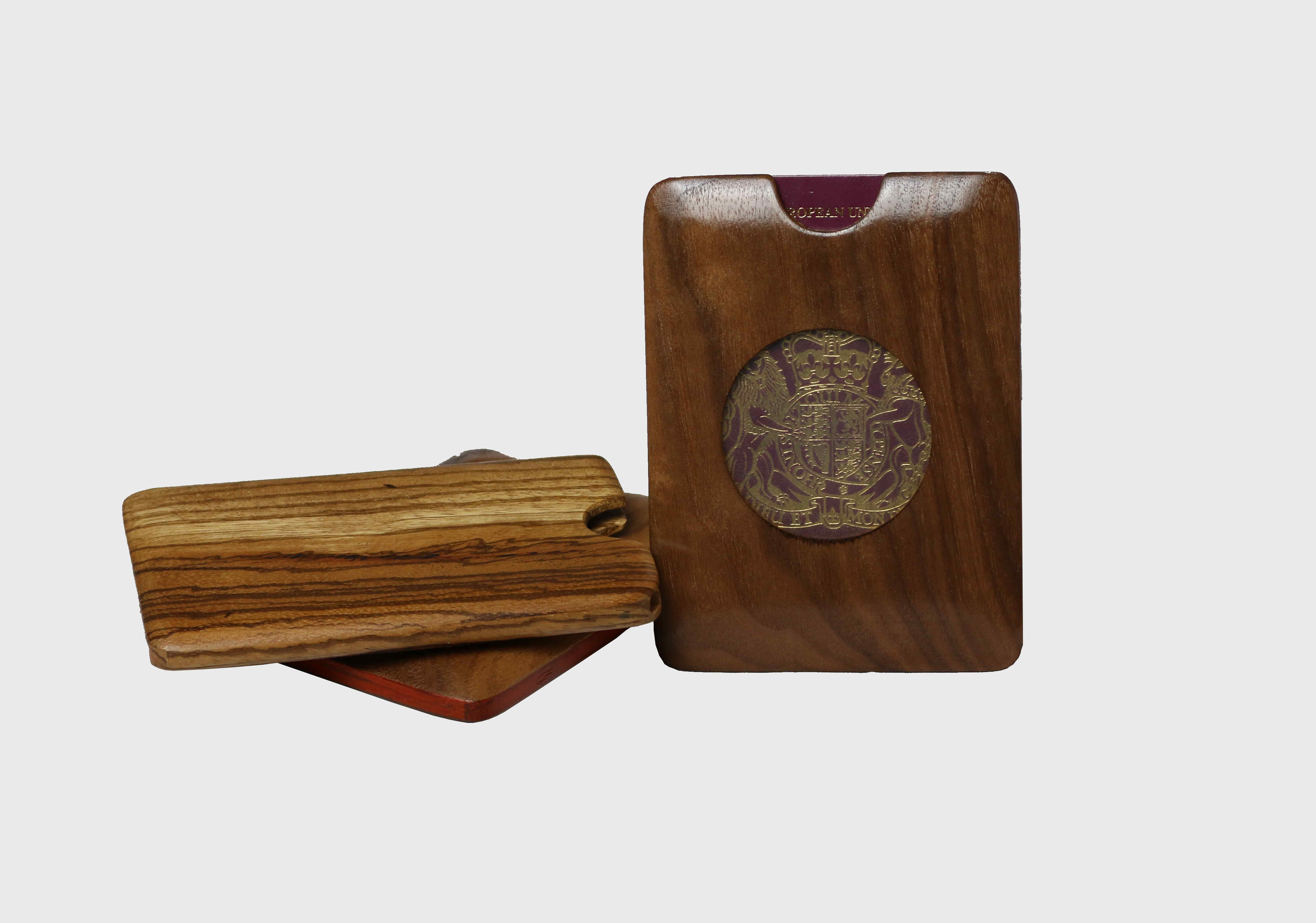 Wooden Passport Holder