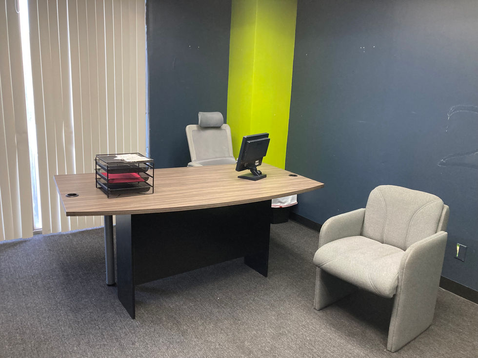 Declan's Office at the Suicide Hotline: Before