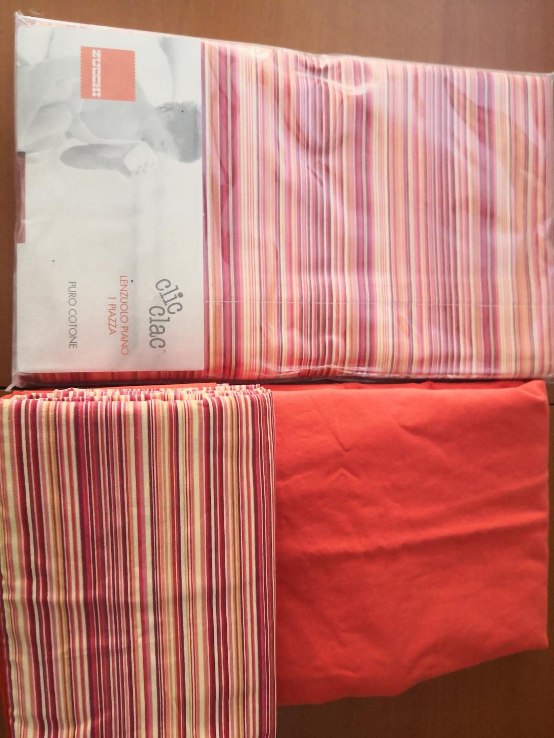 Zucchi.Σετ σεντ. μονά 160*280 κατ/νο μον/μο κεραμυδί ,90Χ200.λαστ. 100% Βαμβ