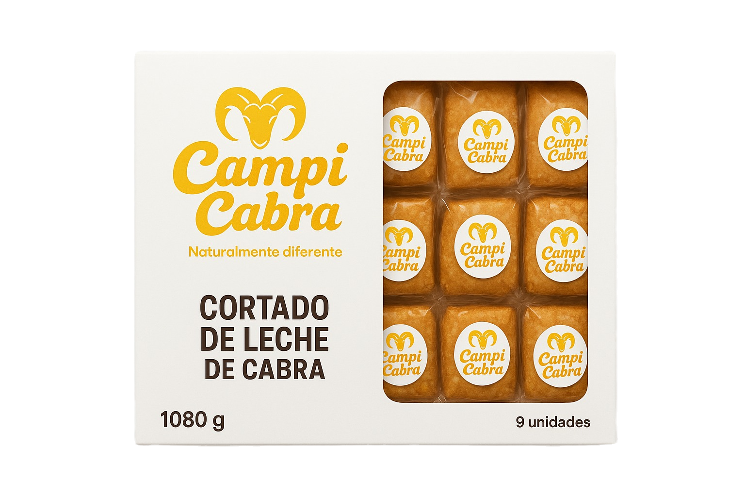 Cortado de leche de cabra x9 unids