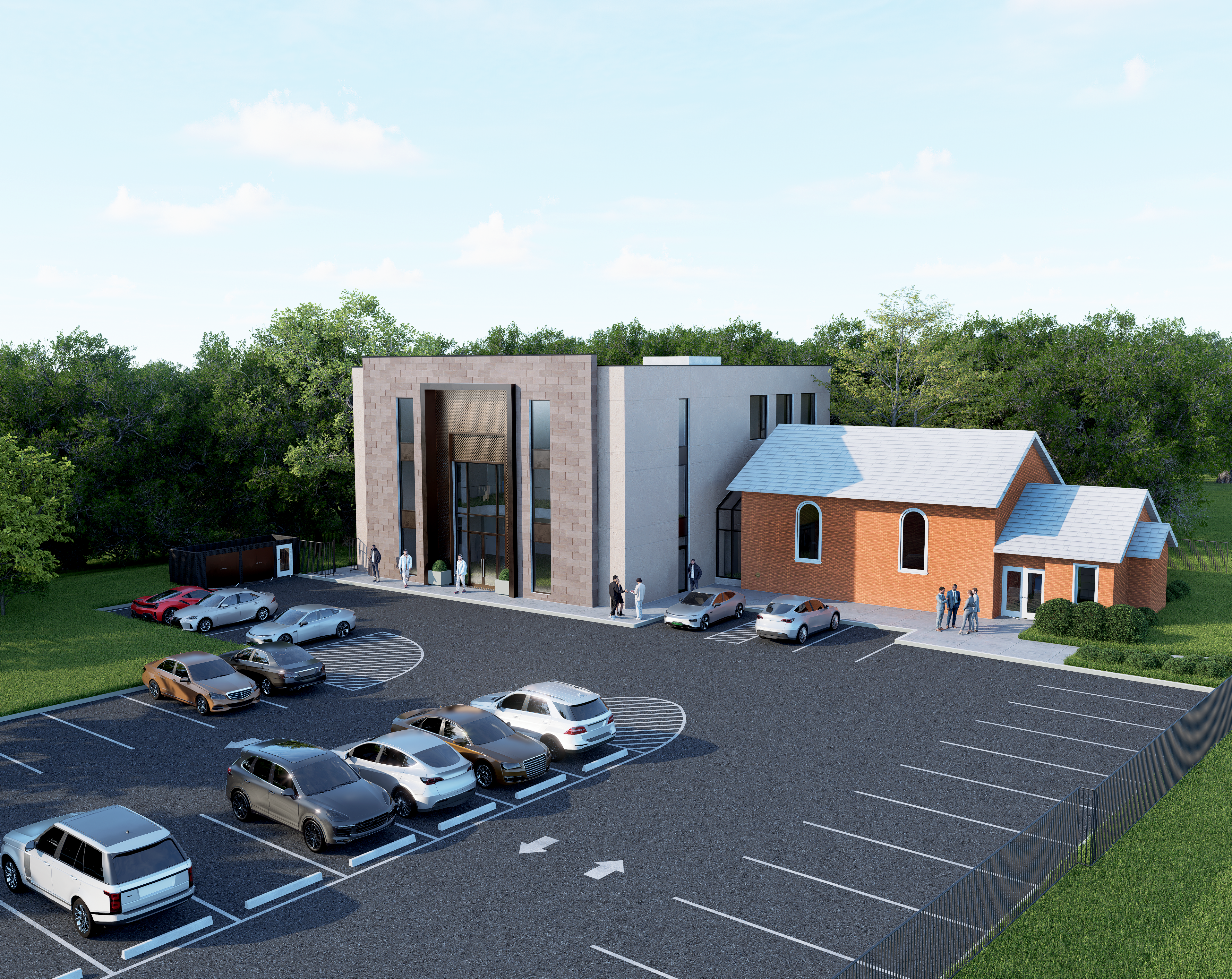 Community Centre, Synagogue & Daycare — project view 2