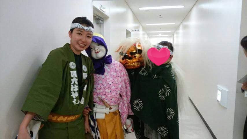 獅子舞 西六囃子連 両面 大黒