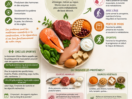🥩 Les protéines : les briques invisibles de notre forme et de notre vitalité
