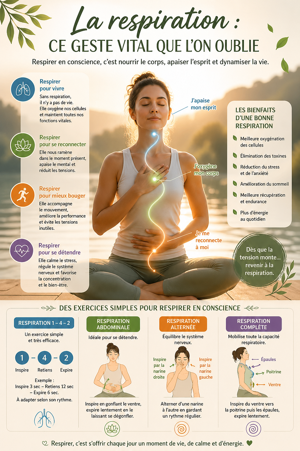 🌬️ La respiration : ce geste vital que l’on oublie