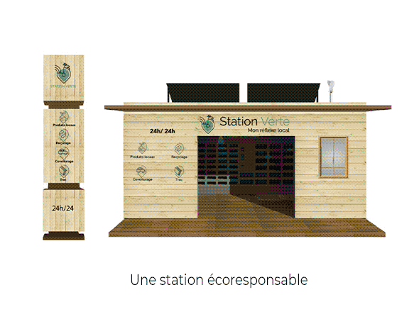 Animation vidéo pour la marque station verte. 