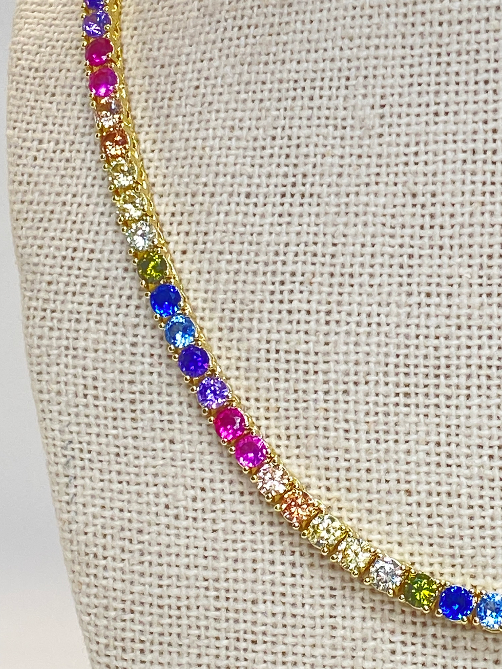 Thumbnail: Gold Tennis Necklace