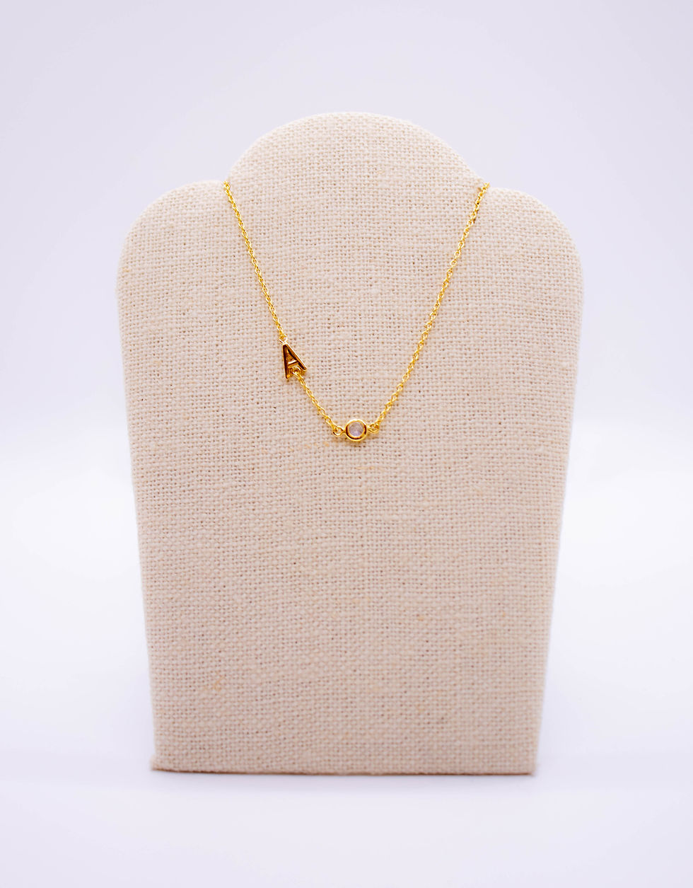 Thumbnail: Side Initial Dainty Necklace