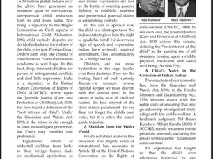 Hear the Child, Honor Their Future: The Voice of the Child