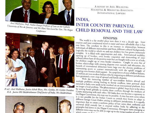 PRESENTATION FOR 73RD INTERNATIONAL LAW ASSOCIATION BRAZIL CONFERENCE 2008