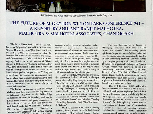 THE FUTURE OF MIGRATION WILTON PARK CONFERENCE 941
