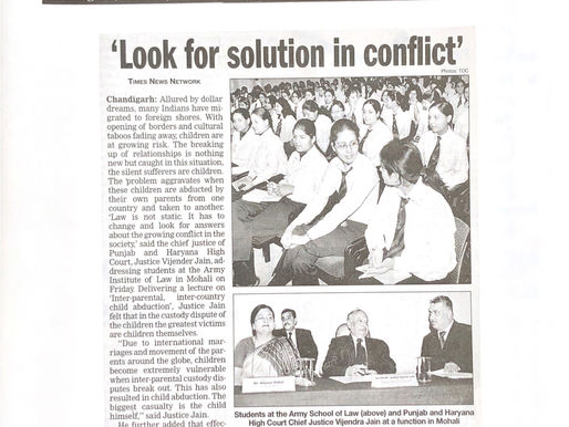 LOOK FOR SOLUTION IN CONFLICT