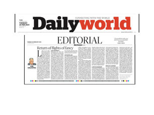 RETURN OF FLIGHTS OF FANCY - BY ANIL MALHOTRA