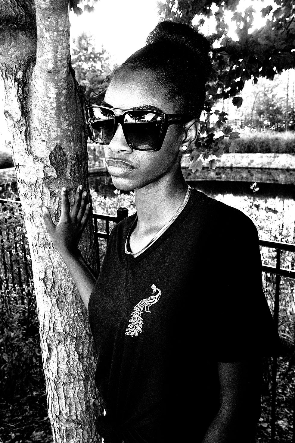 Thumbnail: VaVichi Queens Crew or V-Neck Peacock Tee