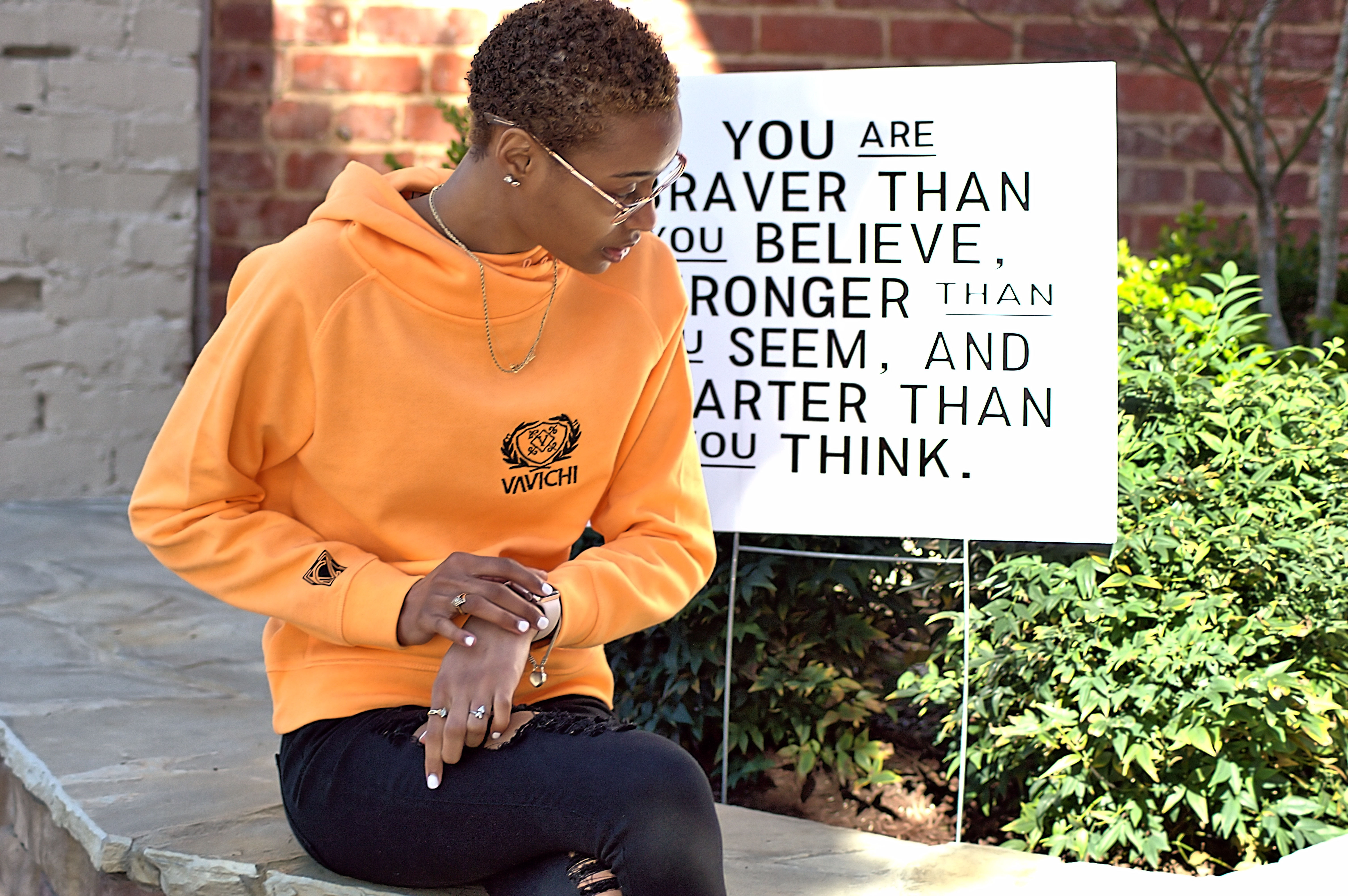 Queens Cross Collar Hoodie