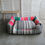 Miniaturbild: Hundebett eckig Grösse S- L zweifarbig Marke hundwillhaben Touloges/ Tom Black