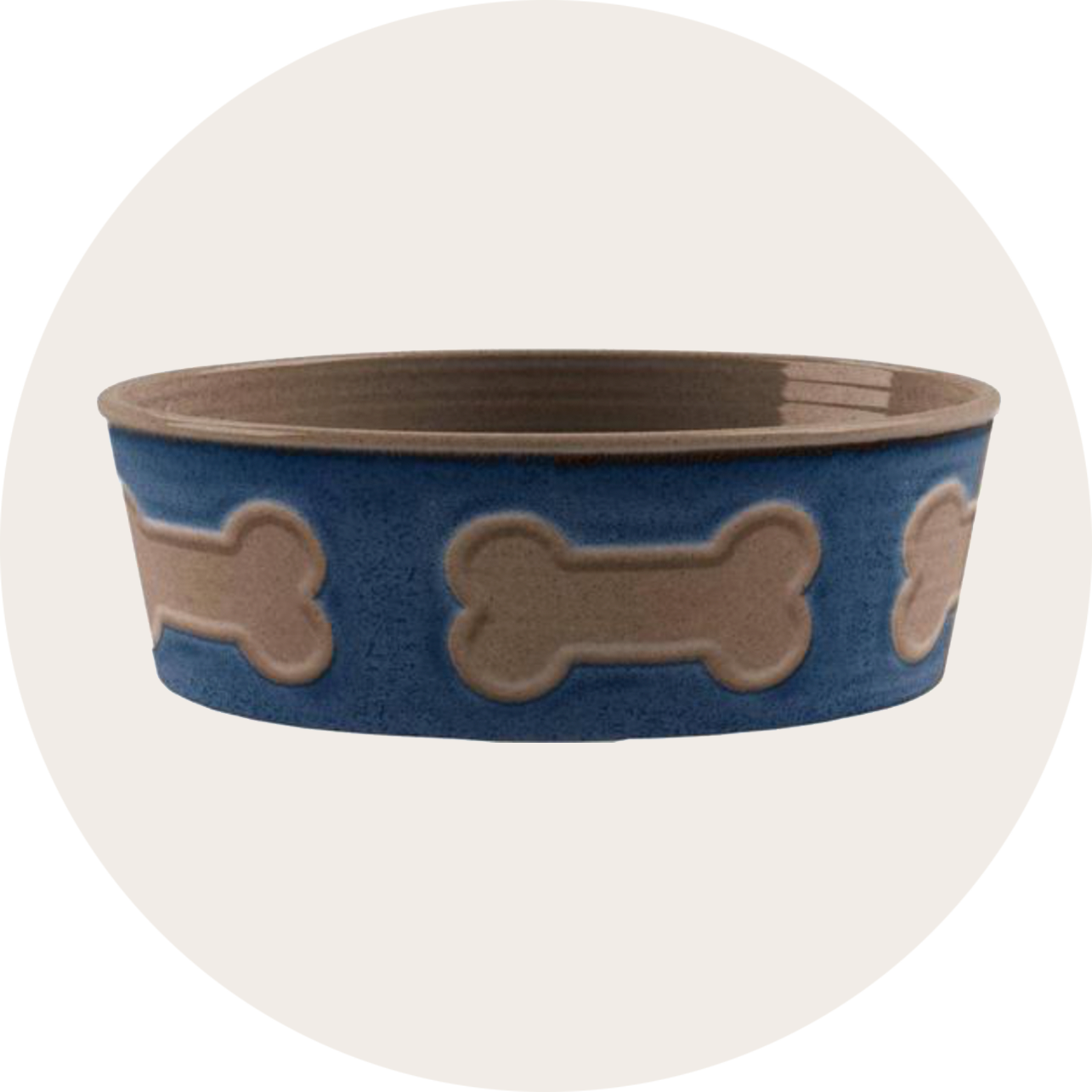 Melanin Hunde Napf mit Knochenmotiv