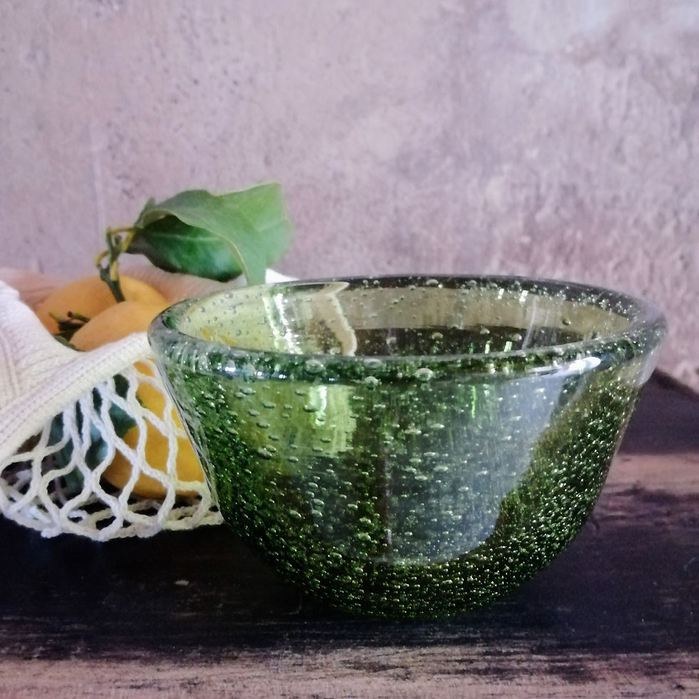 Miniaturbild: Glas Schale Biot Grün