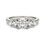 Thumbnail: 2 CTW AGI Certified Lab Grown Diamond (G-Vs) Three Stone Engagement Ring